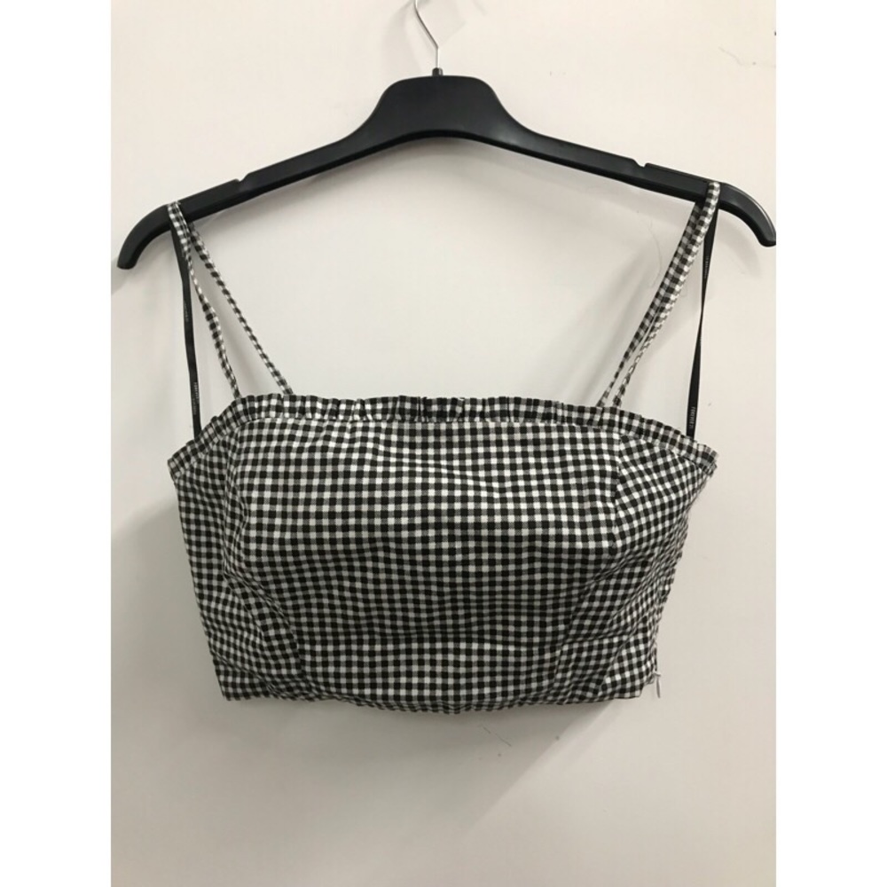 Forever 21 Ginham cropped shirt